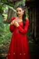 Image for Sr A Fiery Red A Line Kurta With Sharara Closeup