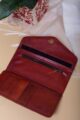 Image for Kusvaa Kewa01 Brown Camel Leather Handcrafted Wallet Front