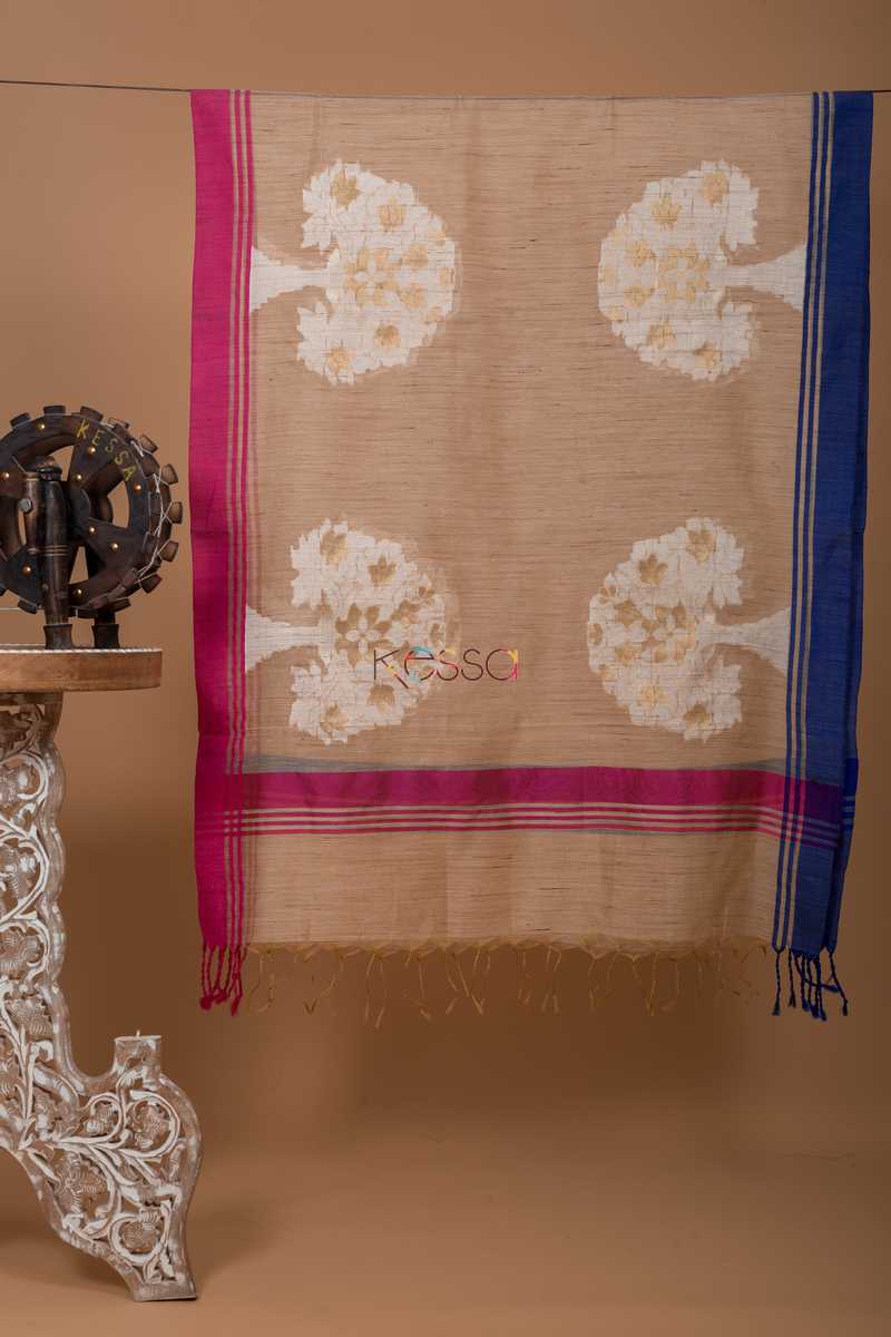 Image for Kusvaa Kudu58 Vraksh Motif Chanderi Weave Dupatta Featured