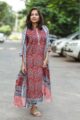 Image for Kusvaa Kuoj83 Mexican Red And Rock Blue Kurta Dupatta Pant Set Side