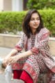 Image for Kusvaa Kuoj84 Old Brick And Brown Color Kurta Dupatta Set Side