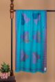 Image for Kusvaa Kusl06 Turquoise Maple Wool Stole Front