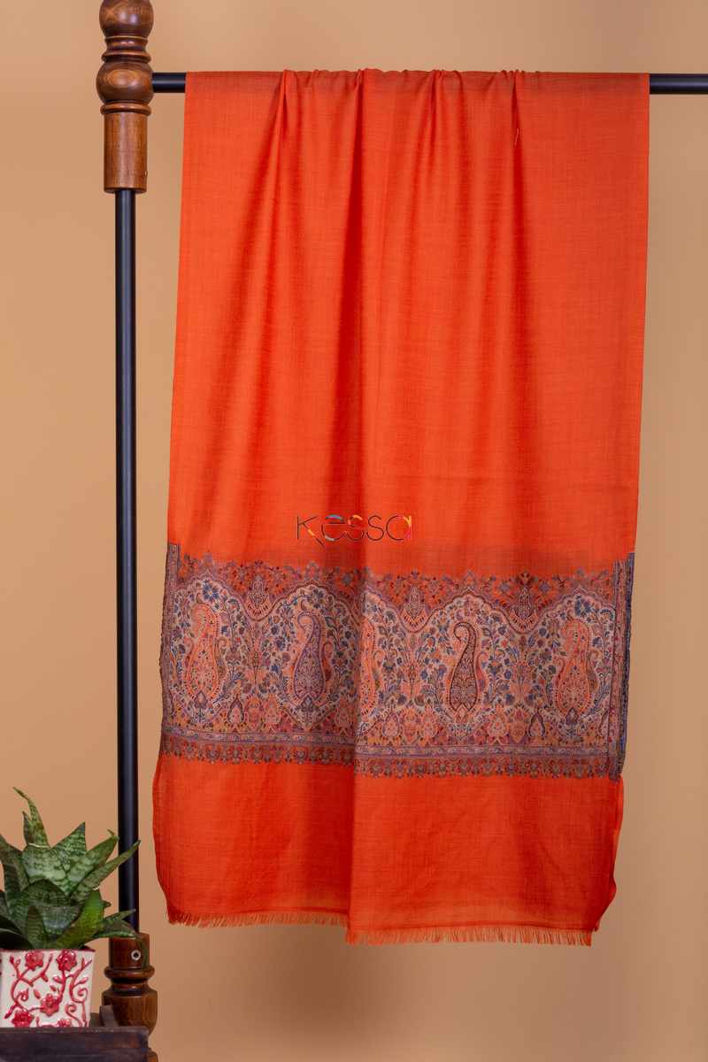 Image for Kusvaa Kusl09 Orange Pashmina Stole Featured