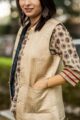 Image for Kusvaa Sj14 Grain Pink Half Silk Jacket Closeup