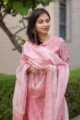 Image for Kusvaa Ws485 Chestnut Rose Chanderi Kurta With Dupatta Closeup