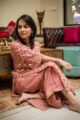 Image for Kusvaa Ws488 Copper Rust Kurta Pant Set Closeup