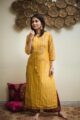 Image for Kusvaa Ws491 Tulip Tree Chanderi Kurta Side 2