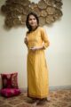 Image for Kusvaa Ws491 Tulip Tree Chanderi Kurta Side
