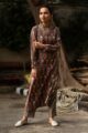 Image for Kusvaa Kc41 Roman Coffee Spun Kurta Pant Set Front 3