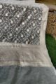 Image for Kusvaa Kudu65 White Jaal Katan Silk Dupatta Closeup