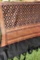 Image for Kusvaa Kudu67 Dark Zari Jaal Stripe Black Dupatta Side