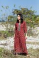 Image for Kusvaa Wa305a Apple Blossom Ajrakh Kurta Pant Set Front