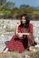 Image for Kusvaa Wa305a Apple Blossom Ajrakh Kurta Pant Set Sitting