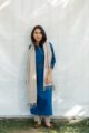 Image for Kusvaa Ws499 Bluewood South Cotton Straight Fit Kurta Front