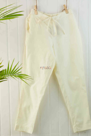 Image for Wsp01 Pants With Pocket Elasticated Waist Cream Featured