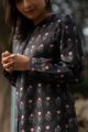 Image for Kusvaa Kc40 Black Semi Pashmina Short Kurti Closeup