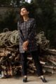 Image for Kusvaa Kc40 Black Semi Pashmina Short Kurti Front