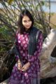 Image for Kusvaa Kuoj105 Camelot Purple Modal Silk Ajrakh Print Kurta Dupatta Set Closeup 3