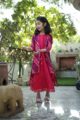 Image for Kusvaa Wsk32 Maroon Blush Lehriya Dress Front 2
