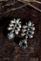 Image for Kt102 Silver Tribal Art Jhumki Front