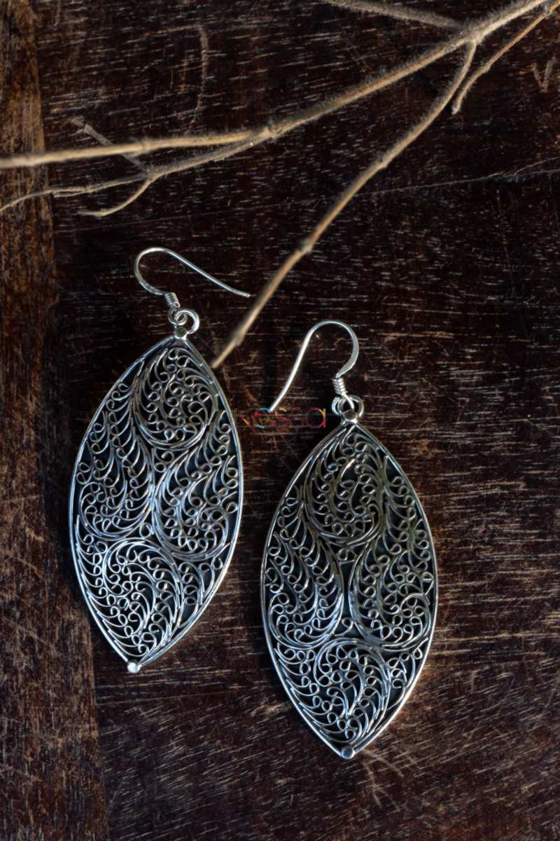 Image for Kusvaa Kt92 Silver Big Srop Earrings Featured