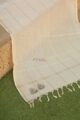 Image for Kusvaa So Dupatta 04 Gold Stripe Mangalgiri Handloom Zari Dupatta Closeup