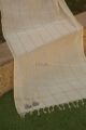 Image for Kusvaa So Dupatta 04 Gold Stripe Mangalgiri Handloom Zari Dupatta Front