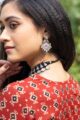 Image for Kusvaa Taf19 Red And Black Ikat Straight Kurta 7
