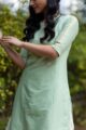 Image for Kusvaa Ws519 Wild Strawberry Gotta Patti Work Kurta Closeup