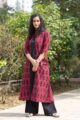 Image for Kusvaa Ws520 Double Ikat Jacket Style Kurta Front