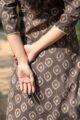 Image for Kusvaa Ws523 Dabu Print Straight Kurta Back