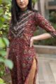 Image for Kusvaa Ws526 Border Detailing Kalamkari Kurta 4