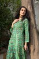 Image for Kusvaa Wsr85 Patola A Line Kurta Closeup 2