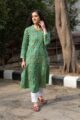 Image for Kusvaa Wsr85 Patola A Line Kurta Front 2