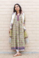 Image for Kusvaa Wsr86 Spring Floral Primrose Kurta Dupatta Set 1