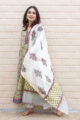 Image for Kusvaa Wsr86 Spring Floral Primrose Kurta Dupatta Set 2