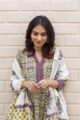 Image for Kusvaa Wsr86 Spring Floral Primrose Kurta Dupatta Set 3
