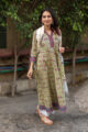 Image for Kusvaa Wsr86 Spring Floral Primrose Kurta Dupatta Set 4
