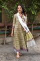 Image for Kusvaa Wsr86 Spring Floral Primrose Kurta Dupatta Set 5