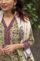 Image for Kusvaa Wsr86 Spring Floral Primrose Kurta Dupatta Set 6