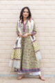 Image for Kusvaa Wsr86 Spring Floral Primrose Kurta Dupatta Set 7