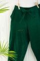 Image for Wsp01 Pants With Pocket Elasticated Waist Darkgreen Closeup