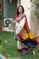 Image for Kusvaa Kunf02 Autumn Breeze Printed Bengal Silk Saree 2