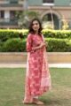 Image for Kusvaa Kuoj115 Shades Of Red Block Printed Kurta Dupatta Set 10