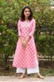 Image for Kusvaa Taf20 Charming Pink Cambric Kurta 6