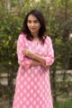Image for Kusvaa Taf20 Charming Pink Cambric Kurta 9