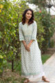 Image for Kusvaa Wa318a Shades Of Green White Kurta 1 1