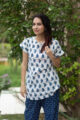 Image for Kusvaa De01 White And Indigo Jammie 1