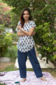 Image for Kusvaa De01 White And Indigo Jammie 7
