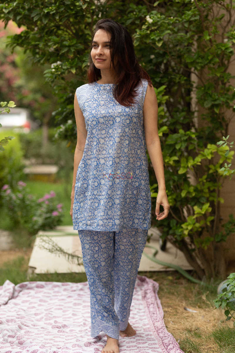 Image for Kusvaa De03 Sky Blue Voil Jammie 1